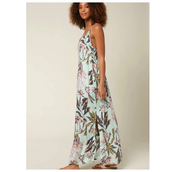 O'Neill floral maxi dress spring summer vacation beach size small - Picture 2 of 12